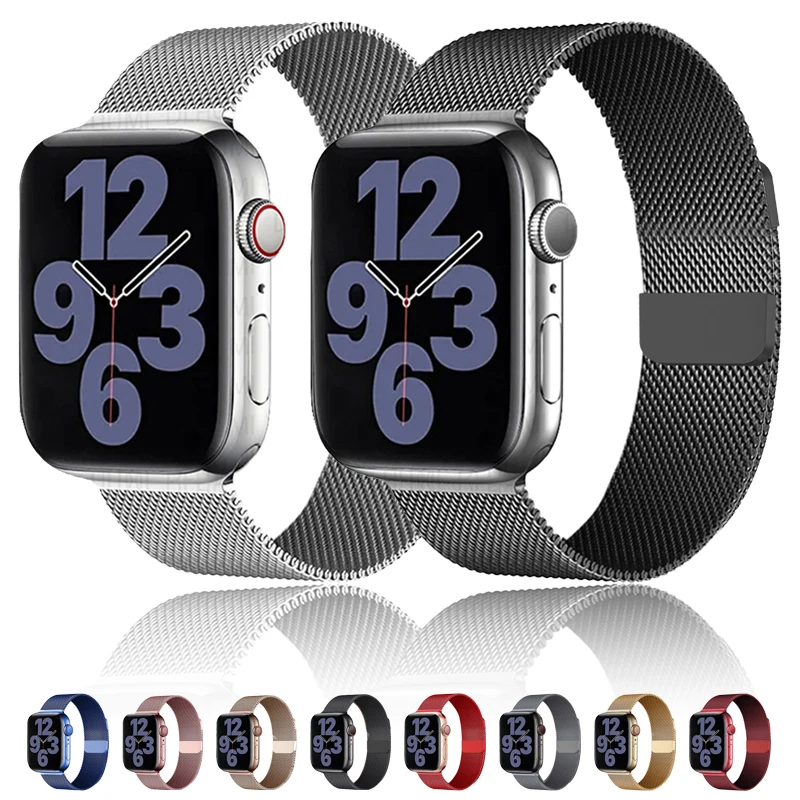 Milanese Strap For Apple watch Band 46mm 42mm 45mm 41mm 44mm 40mm 49mm 38mm correa bracelet iWatch series 10 9 8 7 6 5 SE Ultra