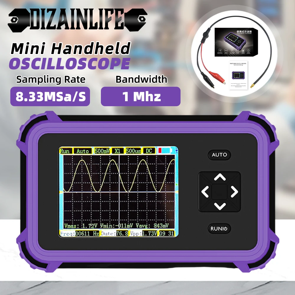 Digital Oscilloscope Signal Generator 8.33MS/s 1MHz Multimeter Multifunctional Electrical Test Tool Bandwidth Electronic Repair