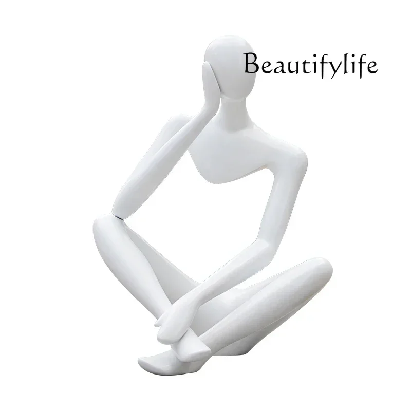 Modern simple abstract hollow figure sculpture ornament model house garden landscape zen model