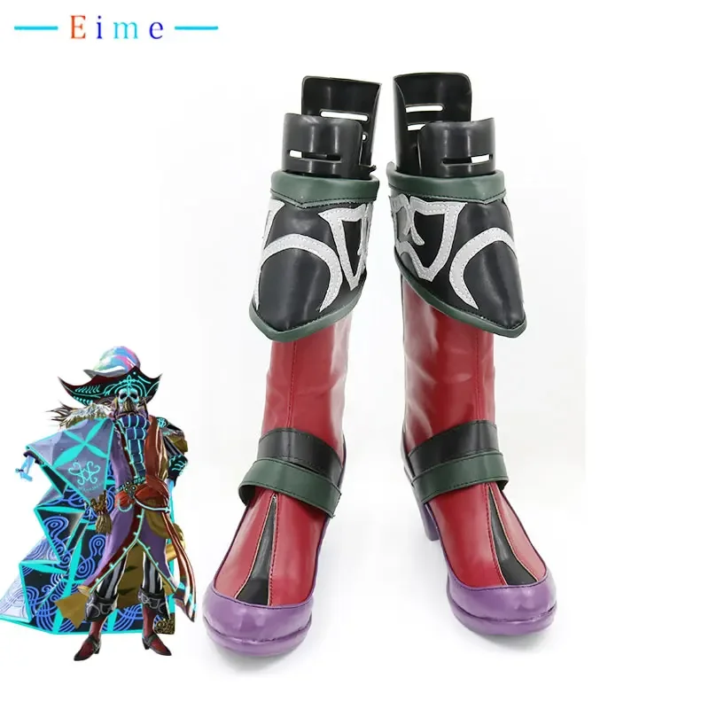 

FF14 Amon Cosplay Shoes Halloween Carnival Boots PU Leather Shoes Cosplay Props Custom Made