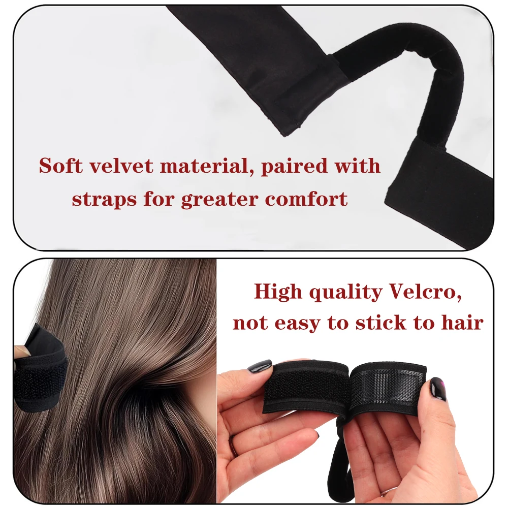 Cetim elástico sem deslizamento peruca banda livre orelha corte laço fusão banda indolor ajustável respirável para peruca dianteira do laço preto rosa rosa