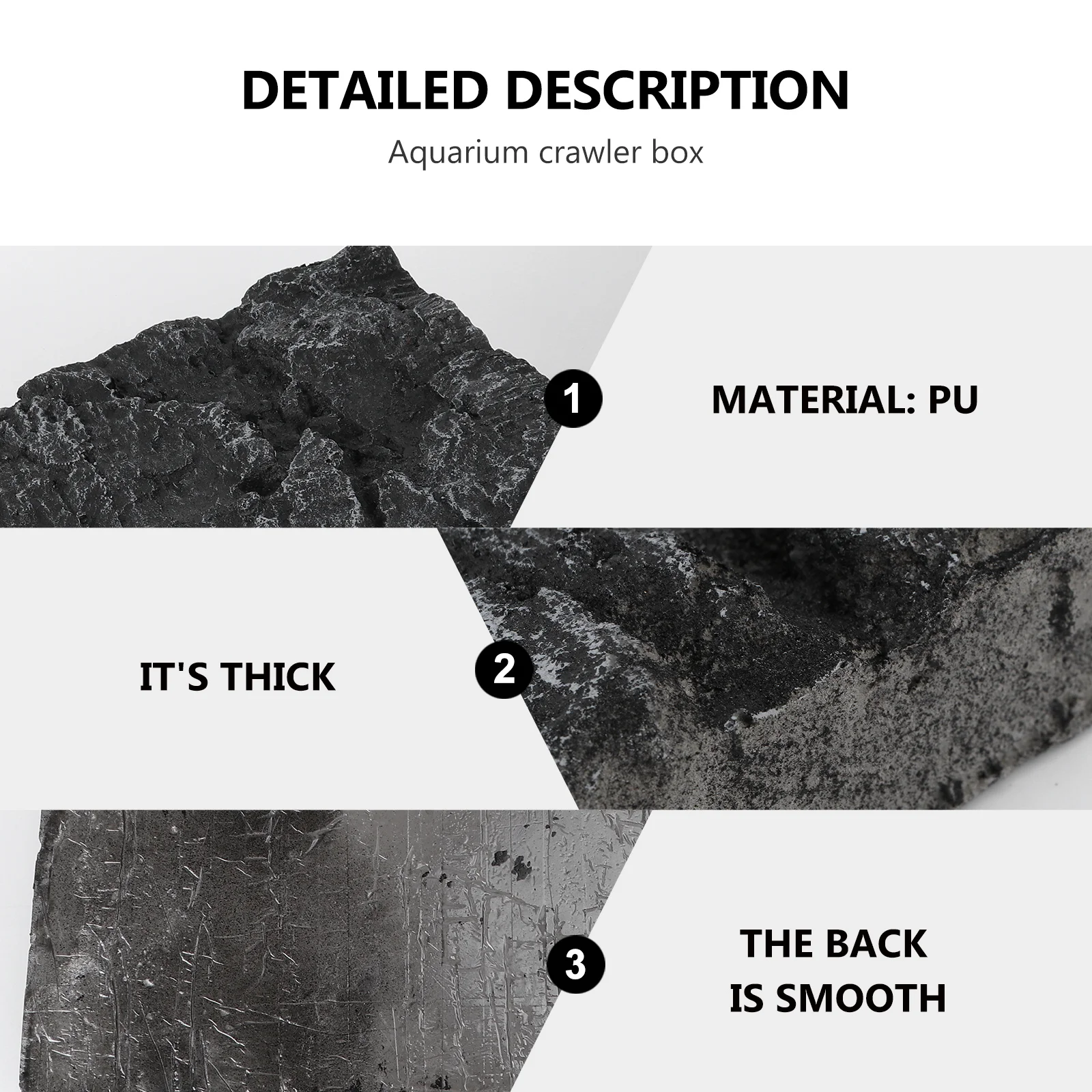 لوحة خلفية لخزان الأسماك ثلاثية الأبعاد من مادة البولي يوريثان، ديكور حوض السمك المتين، لوحة خلفية لمناظر الصخور، حوض السمك الإبداعي #4