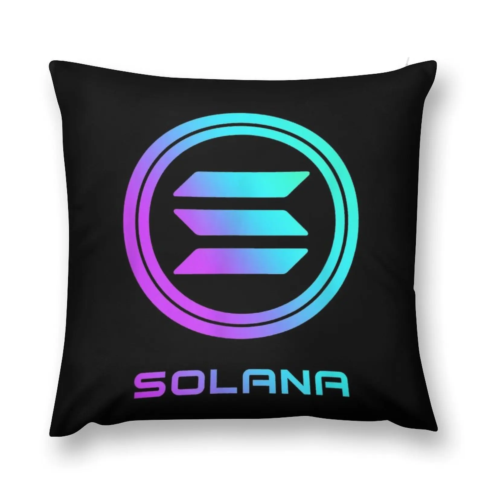 Solana cryptocurrency - Solana SOL Throw Pillow Decorative Cushions For Living Room Pillow Covers Decorative pillow