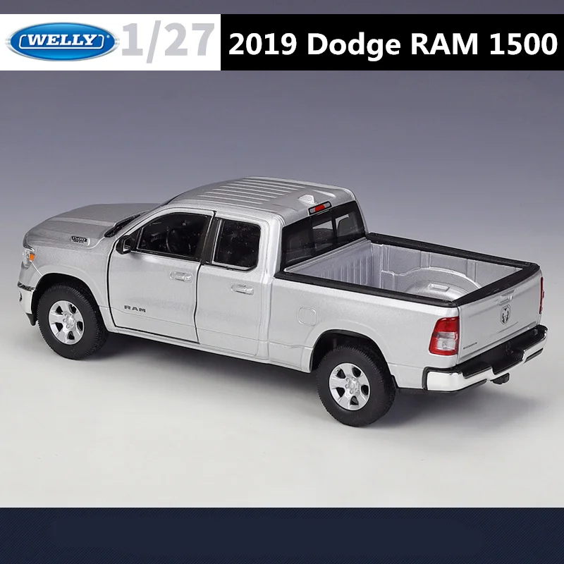 Welly 1/24 Dodge RAM 1500 Alloy Pickup Car Model Diecast Metal Off-road Vehicles Car Truck Model Simulation Collection Kids Gift