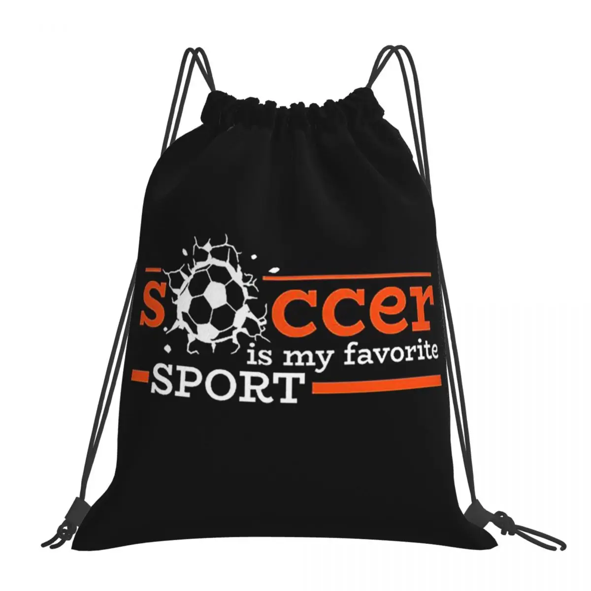 Soccer Player Soccer Team Soccer Rugby Goal Backpacks Drawstring Bundle Pocket Sundries Bag Book Bags For Man Woman Students
