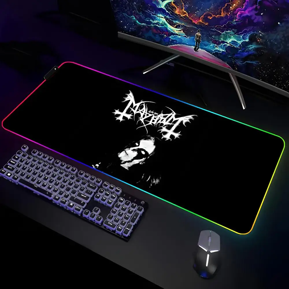 m-mayhems-バンドロゴマウスパッドゲーマー-rgb-デスクマットキーボードマットゲーミングラップトップ-led-マウスパッドデスクプロテクターアニメマウスマット