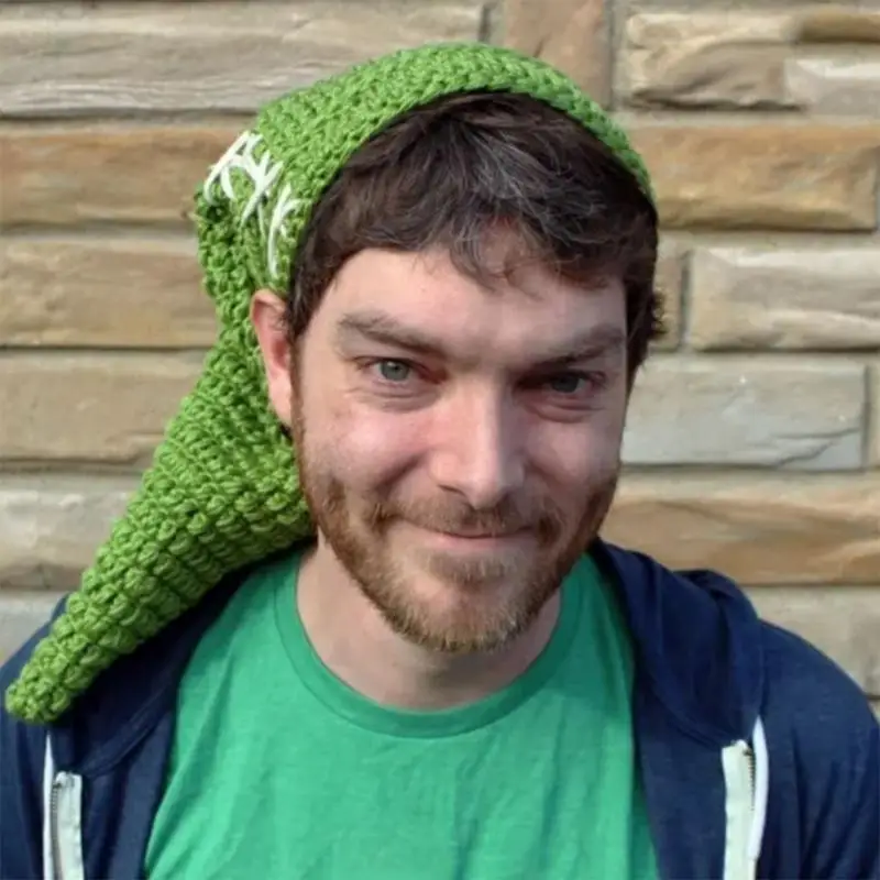 

652F Knit Santa Hat Christmas Santa Clause Costume Hat Kids Adult Holiday Party Wear