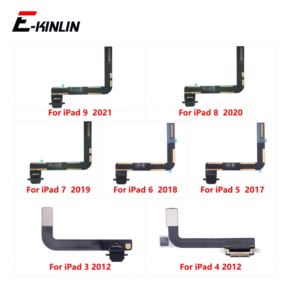 Power Charger Dock USB Charging Port Plug Flex Cable For iPad 3 4 5 6 7 8 9 10 9.7 10.2 10.9 inch