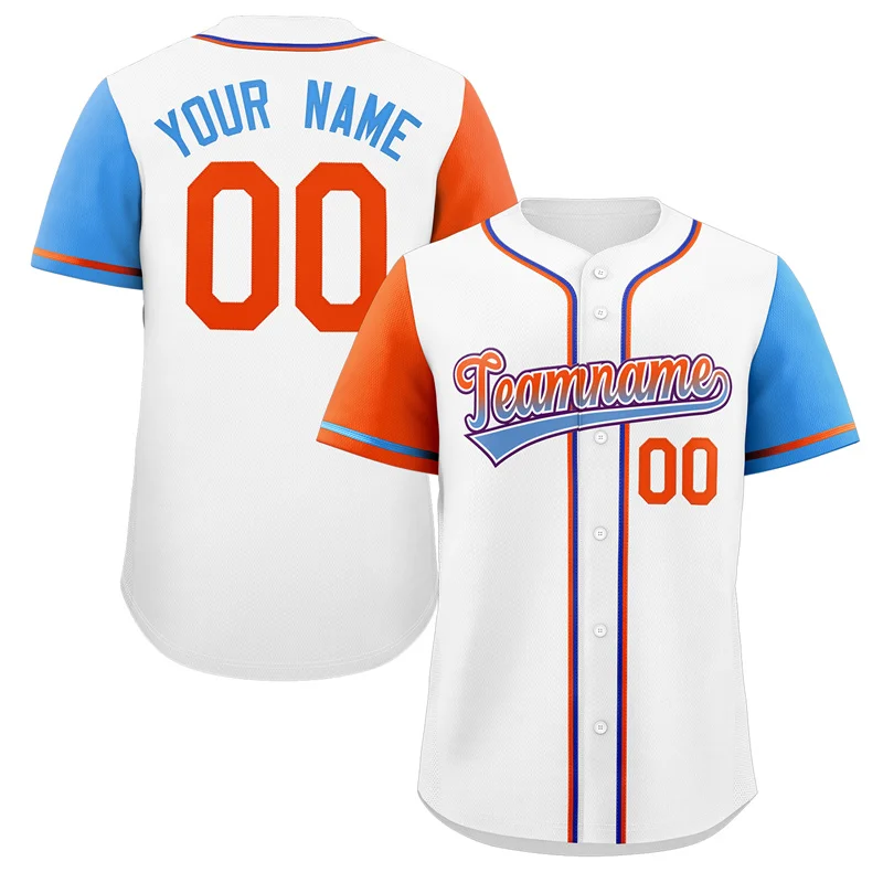 

Personalized Custom Baseball Raglan Jerseys Sports Shirts Printing Team Name Number Logo Player's Softball Game Men