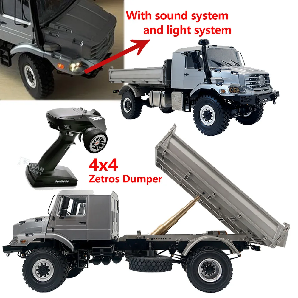 JDM 178 1/14 4x4 Hydraulic RC Dump Truck for Remote Control Off Road Dumper Car Model Radio Bucket DIY Toys TH20532