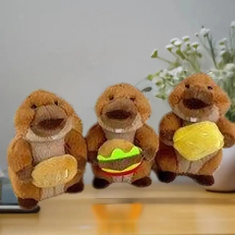 الساحرة محشوة جرذ الأرض قلادة ألعاب من نسيج مخملي دمية كيرينغ ظهره ديكور يعرض