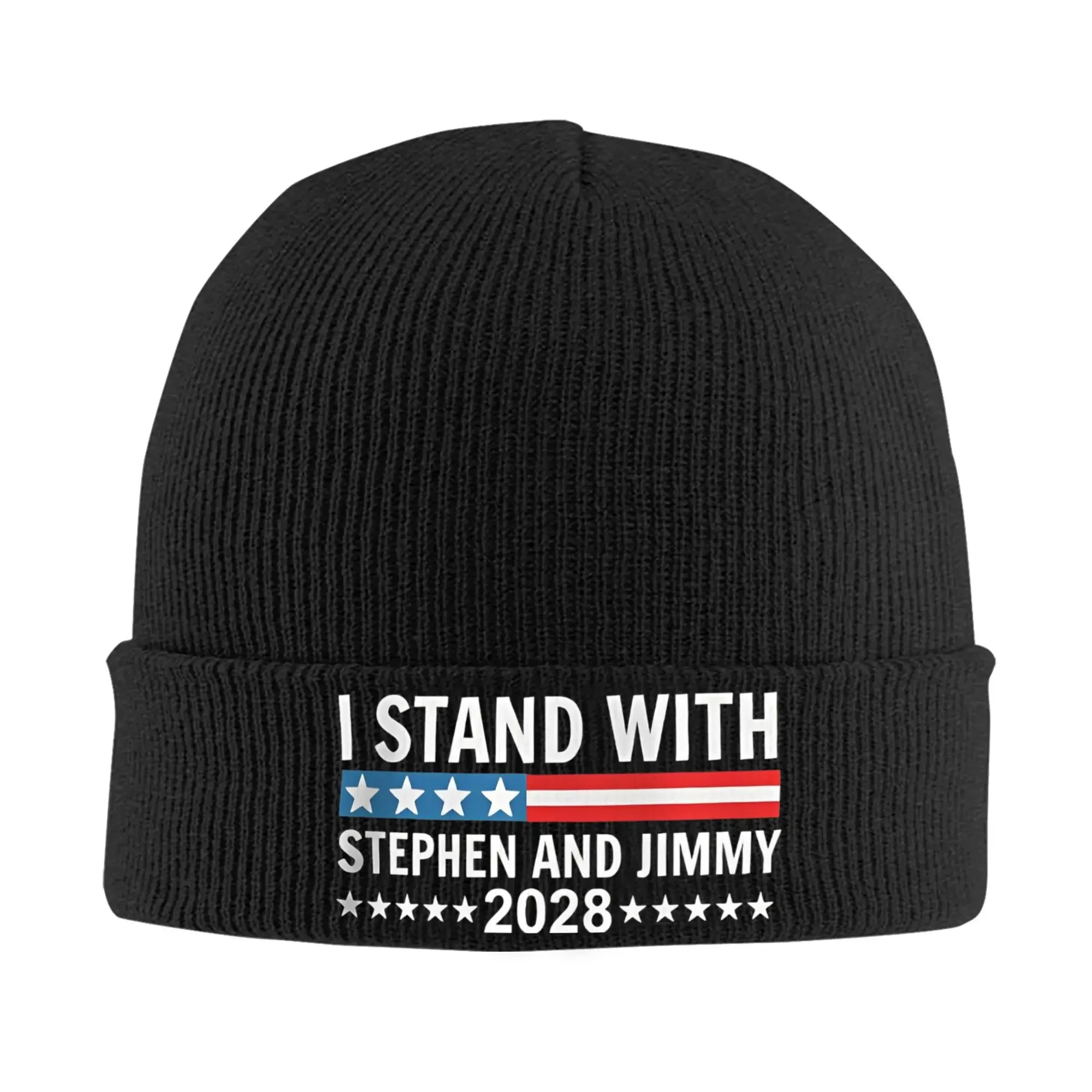 I Stand with Stephen and Jimmy (3) Bonnet Hats  Beanie Hats Autumn Graphic Skullies Beanies Street Men Women Outdoor Elastic Cap