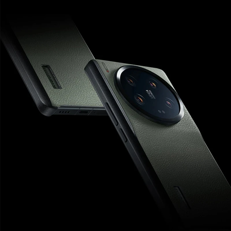 MI 13 Ultra لهاتف Xiaomi 13 Ultra حافظة 100% جلد أصلي + غطاء حماية PC جلد دقيق يعمل باللمس لهاتف Xiaomi 13Ultra