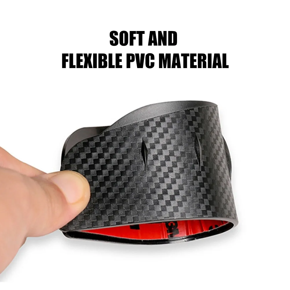 Universal Car Rearview Mirror Rain Guard Carbon Fiber 2.5mm PVC Mirror Visor Rain Eyebrow Protector Waterproof for Car SUV Truck - view 4