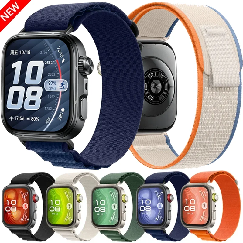Offizielles Alpine Loop Nylon-Armband für Huawei Watch Fit 5-4 Pro Trail, bequemes Armband für Huawei Watch Fit 5 4 3 Zubehör