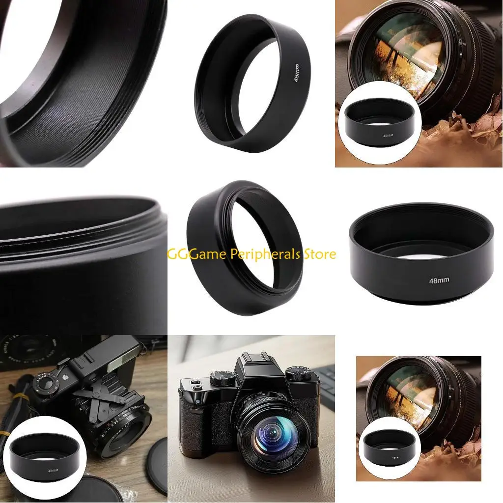 

U55B Premium 48mm Metal Lens Hood Sunshades For QL17GIII Cameras Users