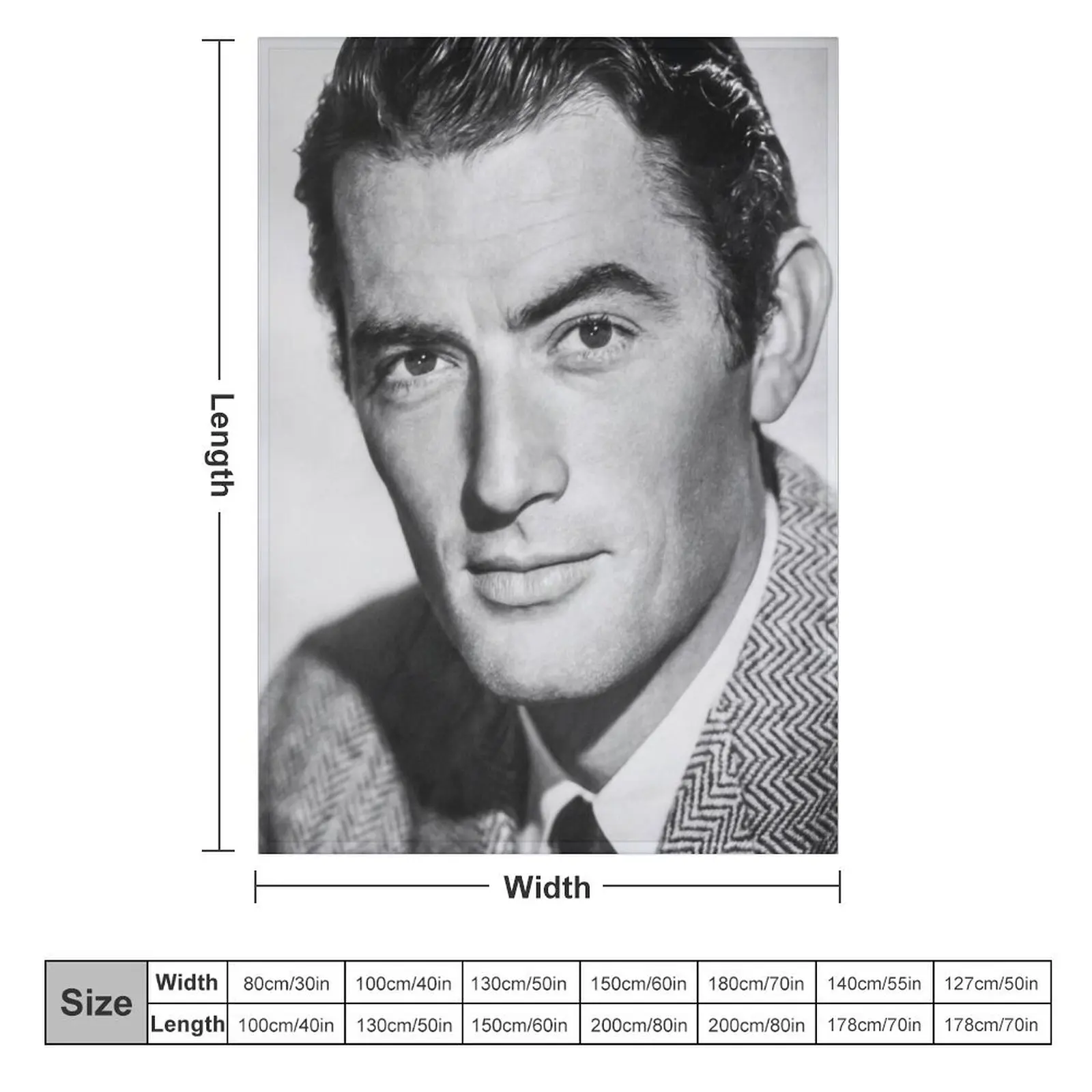 Gregory Peck Throw Blanket christmas gifts blankets ands Heavy Blankets