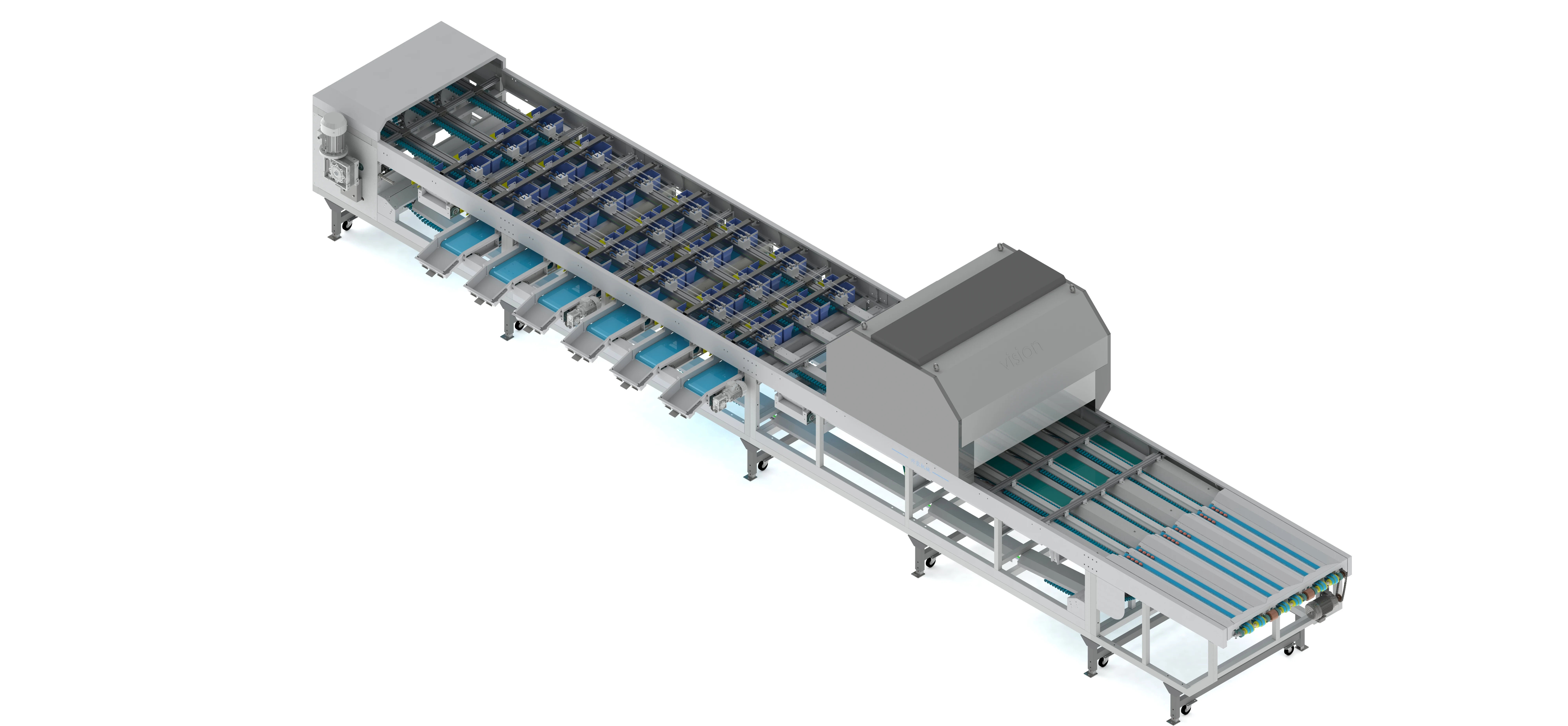 Small Multifunctional Fruit Sorter for Post-Harvest Cherries-Automatic Grading System Model 6GFDZ-1 for Fruit Processing Plants