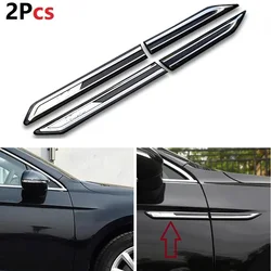 For VW Magotan Passat B8 Car Side Fender Chrome Decoration Sticker Fender Trim Accessories With Rline Car Styling