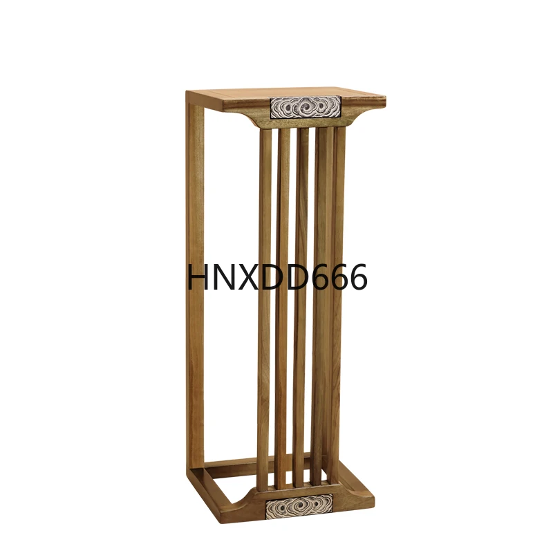 

Modern Chinese solid wood flower stand, living room, study entrance decoration floor-to-ceiling ornament