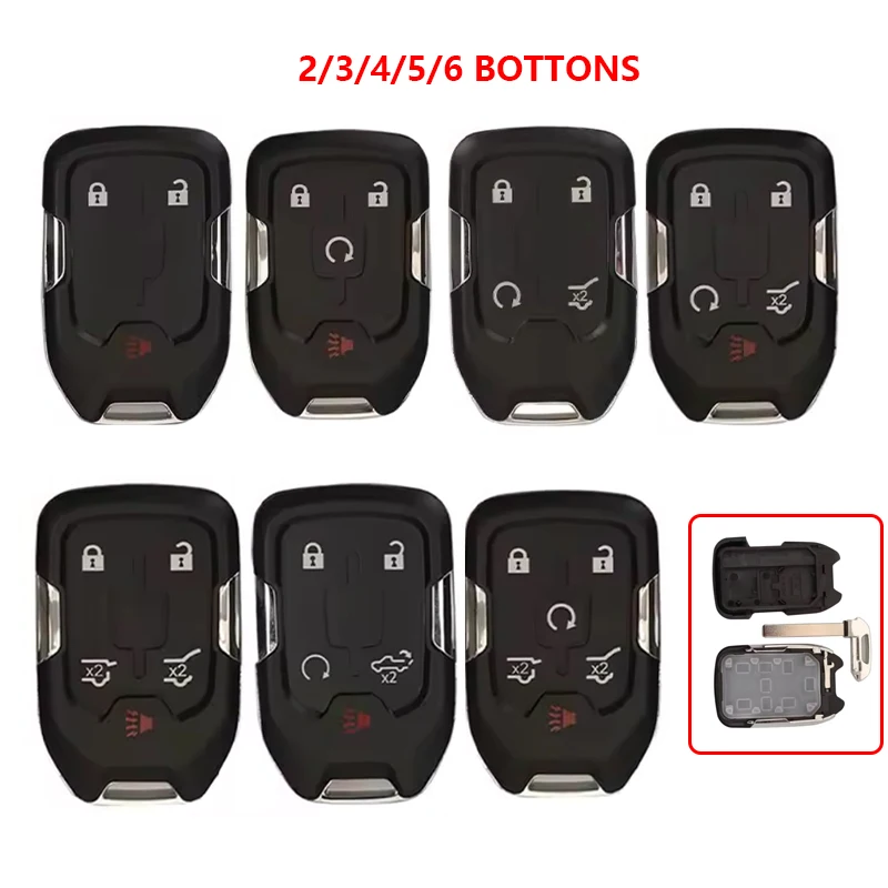

Car Key Fob Case Shell Housing for Chevrolet Tahoe Silverado Suburban Tahoe GMC Sierra Acadia Terrain YUKON 2017 2018 2019
