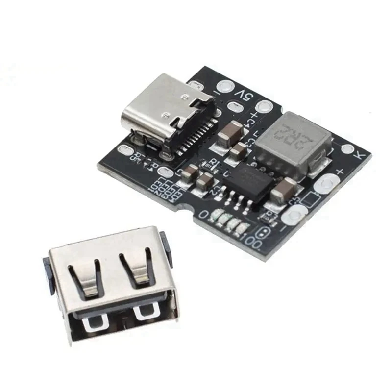 N15R-2X Type-C USB 5V 2A Boost Converter Step-Up Power Module Lithium Battery Charging Protection Board Charger,No Welding