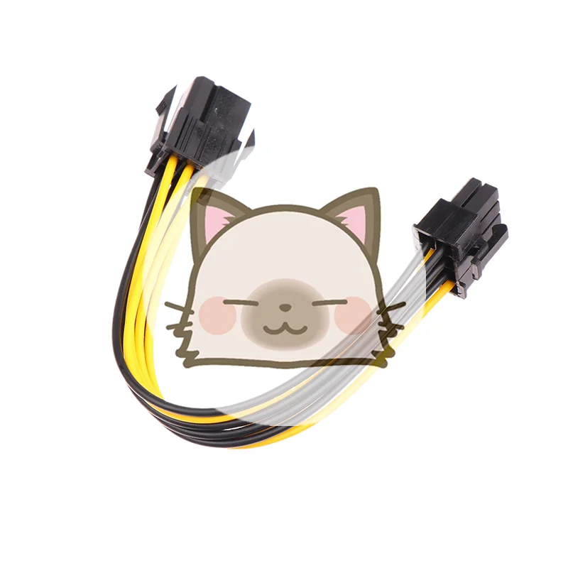 

Новый адаптер питания с 6-контактного на 8-контактный разъем, конвертер PCI-e с 6-контактным штекером на 8-контактный гнездо для 8-контактной видеокарты GPU.