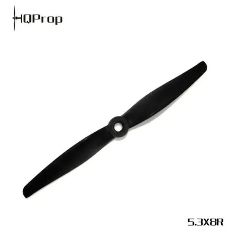 HQProp 5.3x8 Pusher Prop, Thin Electric 2-Blade, CW/CCW 2PCS, High Pitch 8 Glass Fiber Nylon for FPV Drone