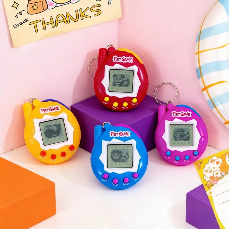 سلسلة مفاتيح إلكترونية لطيفة للحيوانات الأليفة 2026 جديدة - لعبة افتراضية محمولة باليد لعبة مضيئة للأطفال #5
