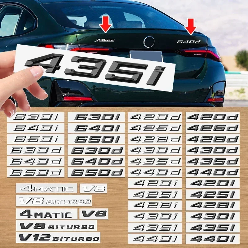 Задний значок из АБС-пластика для BMW M logo 430i 435i 440i 420d 425d 630i 640i 640d 650d Xdrive, стикер для багажника, аксессуары