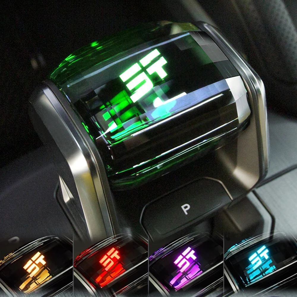 

For Chery Jetour Traveler T2 Colorful Crystal Glass Gear Head Shift Lever Handle Touch Sensing Interior Modification Accessories