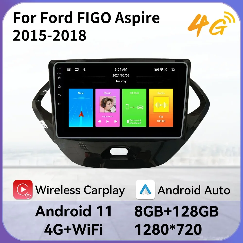 

Car Radio 2 Din Android for Ford FIGO Aspire 2015-2018 Car Multimedia Player GPS Navigation Stereo Head Unit Autoradio Audio