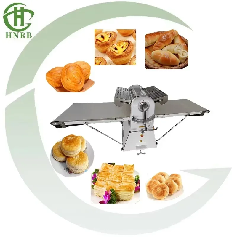 【Factory Price】304Stainless Steel Pizza Bread Dough Press Machine Bakery  Tart Croissant Dough Shortening Machine