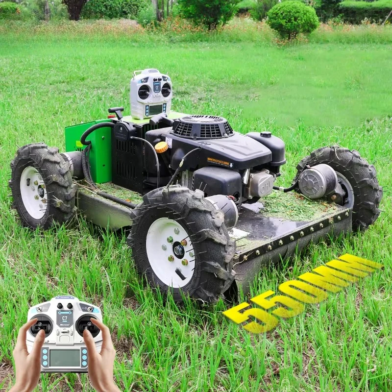 9HP Wheel Mower Robot Automatic Small Self-propelled Remote Control Mower