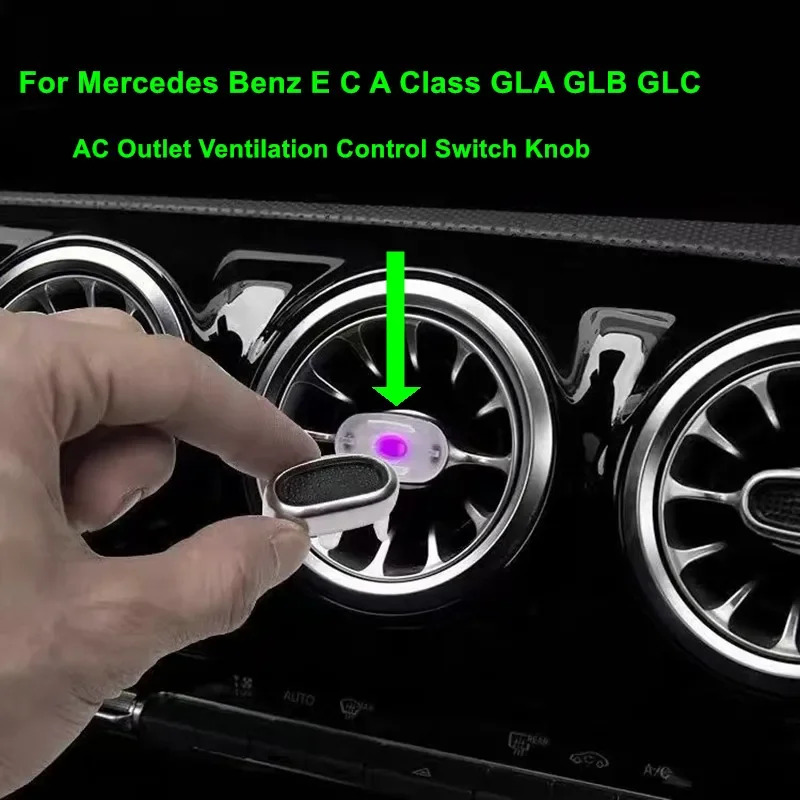 

Turbo Air Conditioning Outlet Vent Control Switch Knob Trim Replacement For Mercedes Benz E C A Class GLA GLB GLC Accessories
