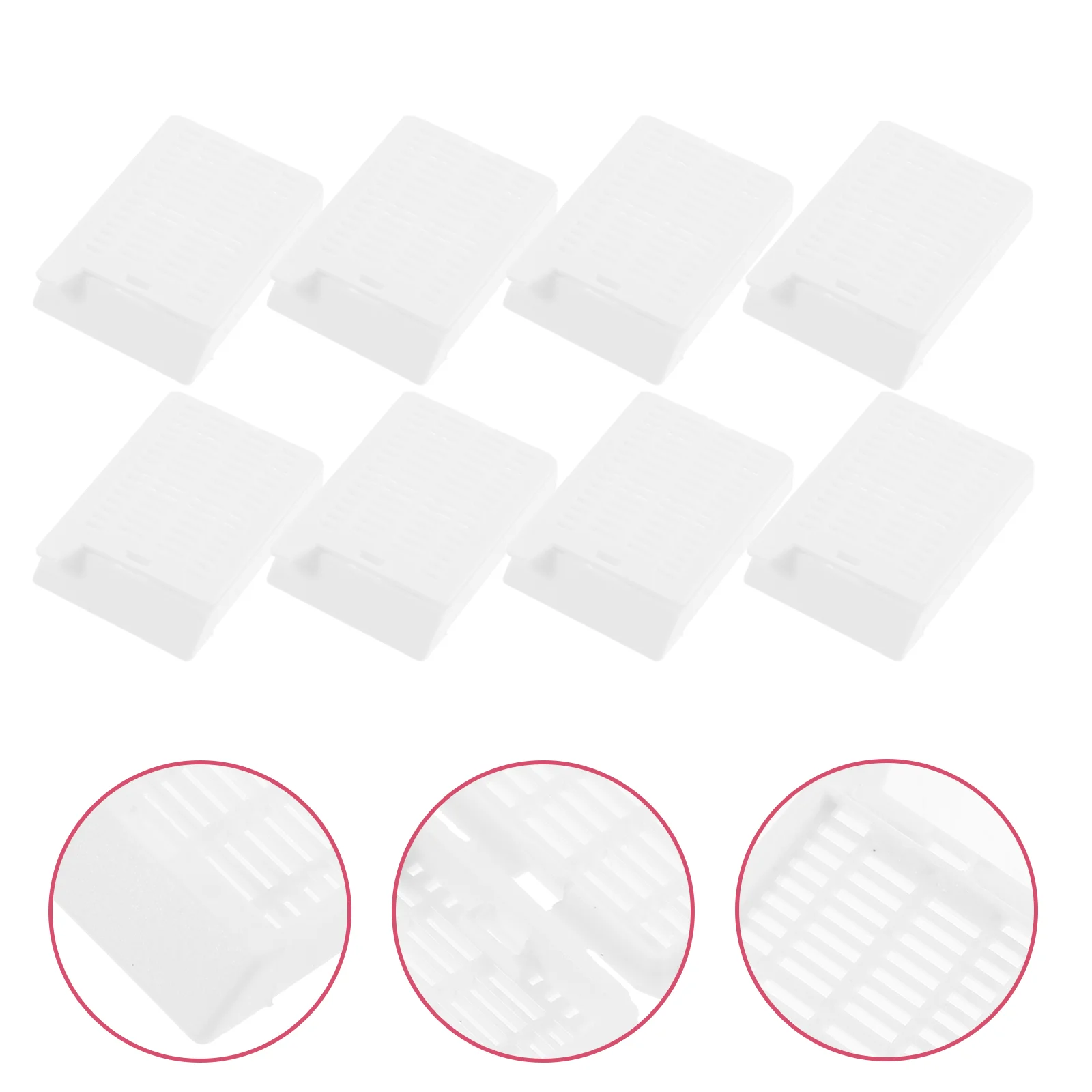 

200 PCS Tissue Embedding Cassette with Cover Disposable Flow Through Strip Hole Supply Scientific