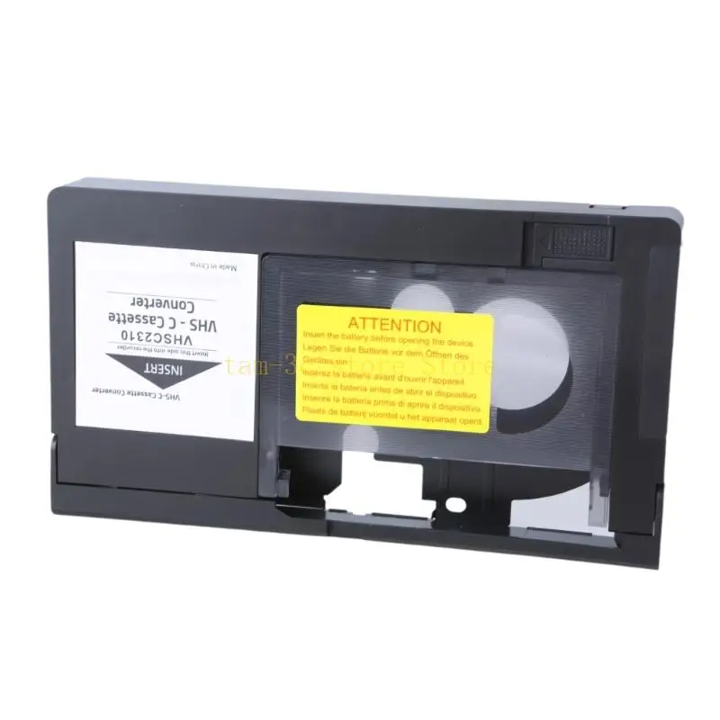 Easy to Use VHS C Video Tape Adapter, Convert Camcorder Recordings to VHS with Ease VHS C to VHS Cassette Adapter D0UA