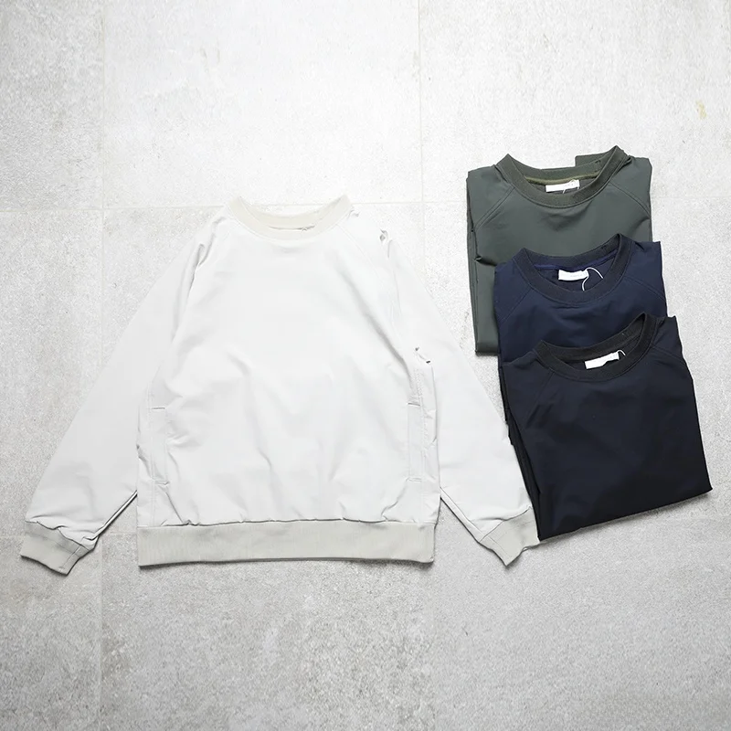 Loose Fit round Neck Sweatshirt Unisex Breathable Quick Dry Spring Autumn Dry Mountain System Japanese Style Comfortable Hoodie