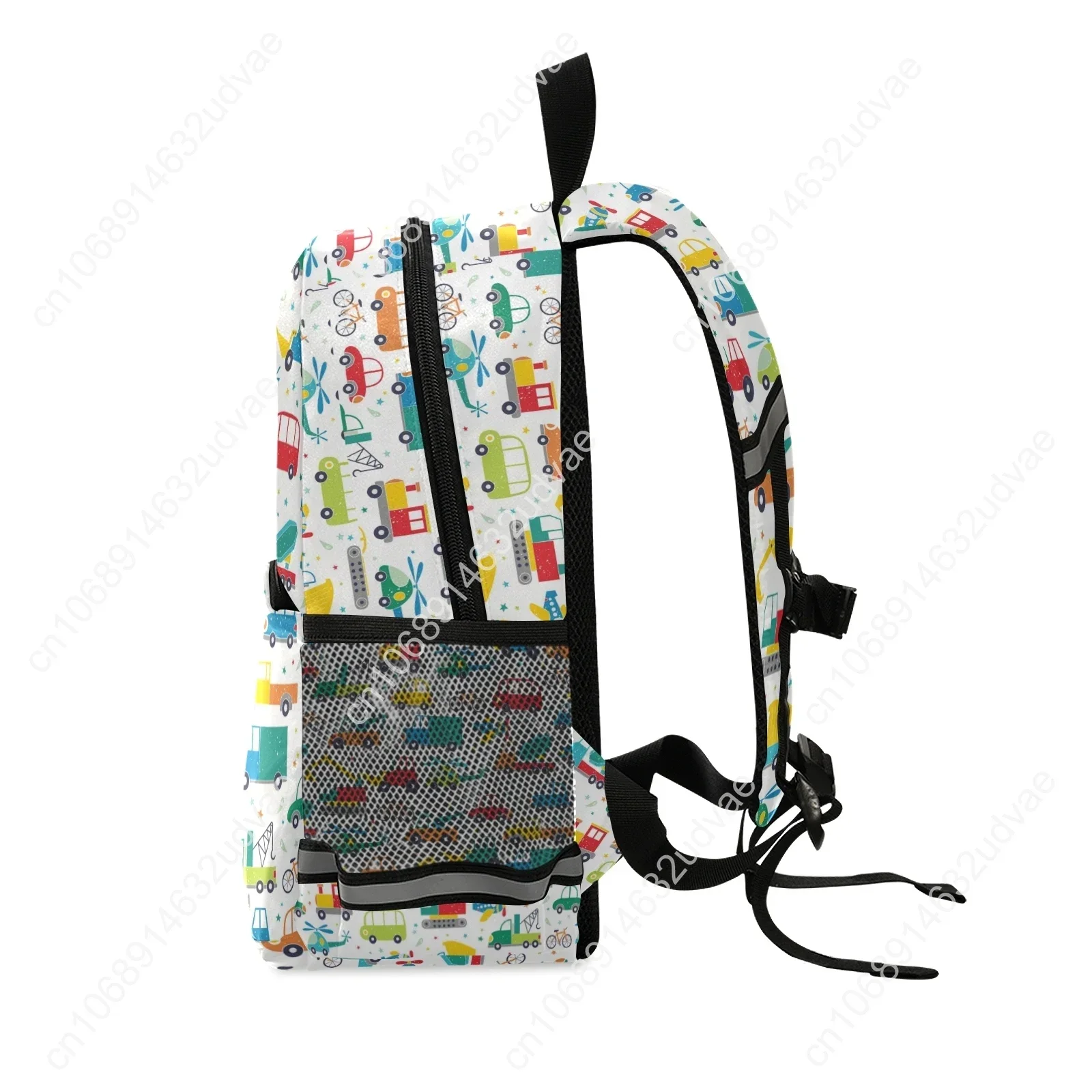 Sacos escolares impermeáveis do carro dos desenhos animados para crianças, mochila de impressão, estudante do jardim de infância, escola infantil bonito, menino, menina, criança, 2021