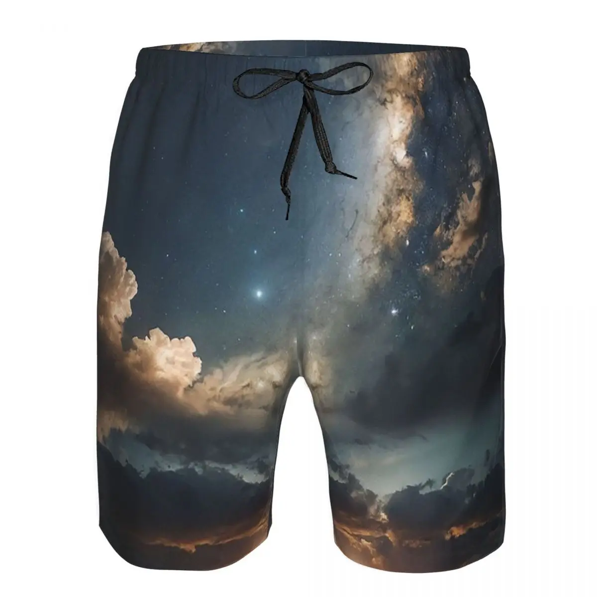 Starlit Sky Milky Way Starry Trunks Beach Board Shorts Casual Quick Dry Swim Summer Men Pants