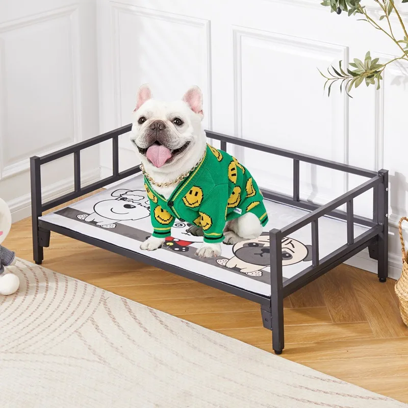Elevated Dog Bed Cat Bed Cooling Mesh Pet Cot Outdoor Indoor Waterproof Chew Proof Raised Kennel Pet Bed Pet Supplies Cat Bed