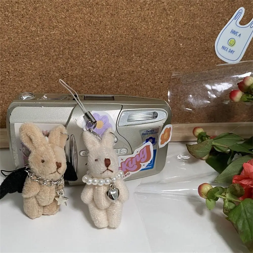 

Devil Rabbit Rabbit Phone Charm Gothic Punk Y2k Lanyard Rabbit Keychains Wings Star Korea Ins Mobile Phone Chain Women Girl