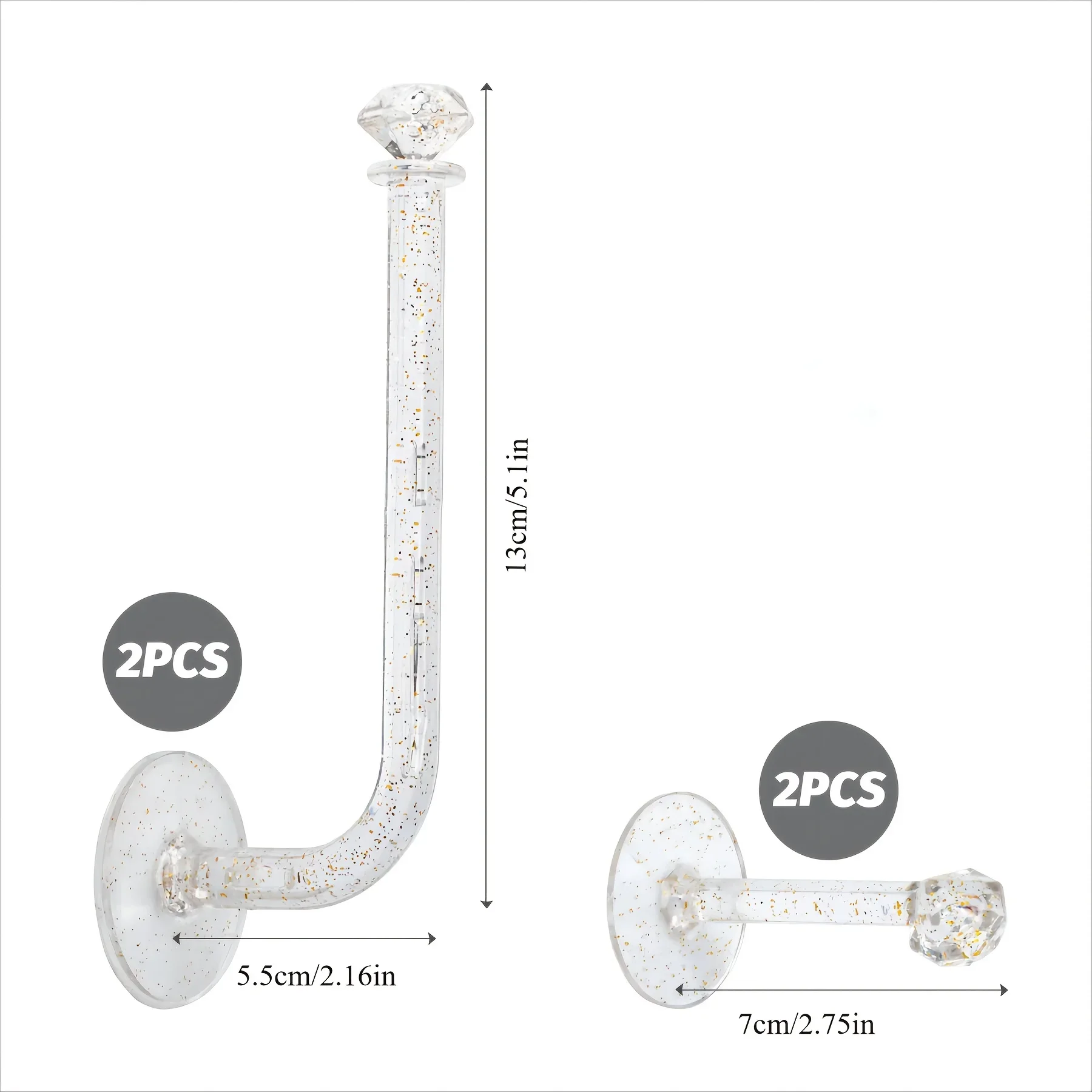 4 قطع من حامل عصابة الرأس، حامل منظم Scrunchie، رف تخزين منظم لإكسسوارات الشعر لعصابة الرأس وربطات الشعر، شفاف #4