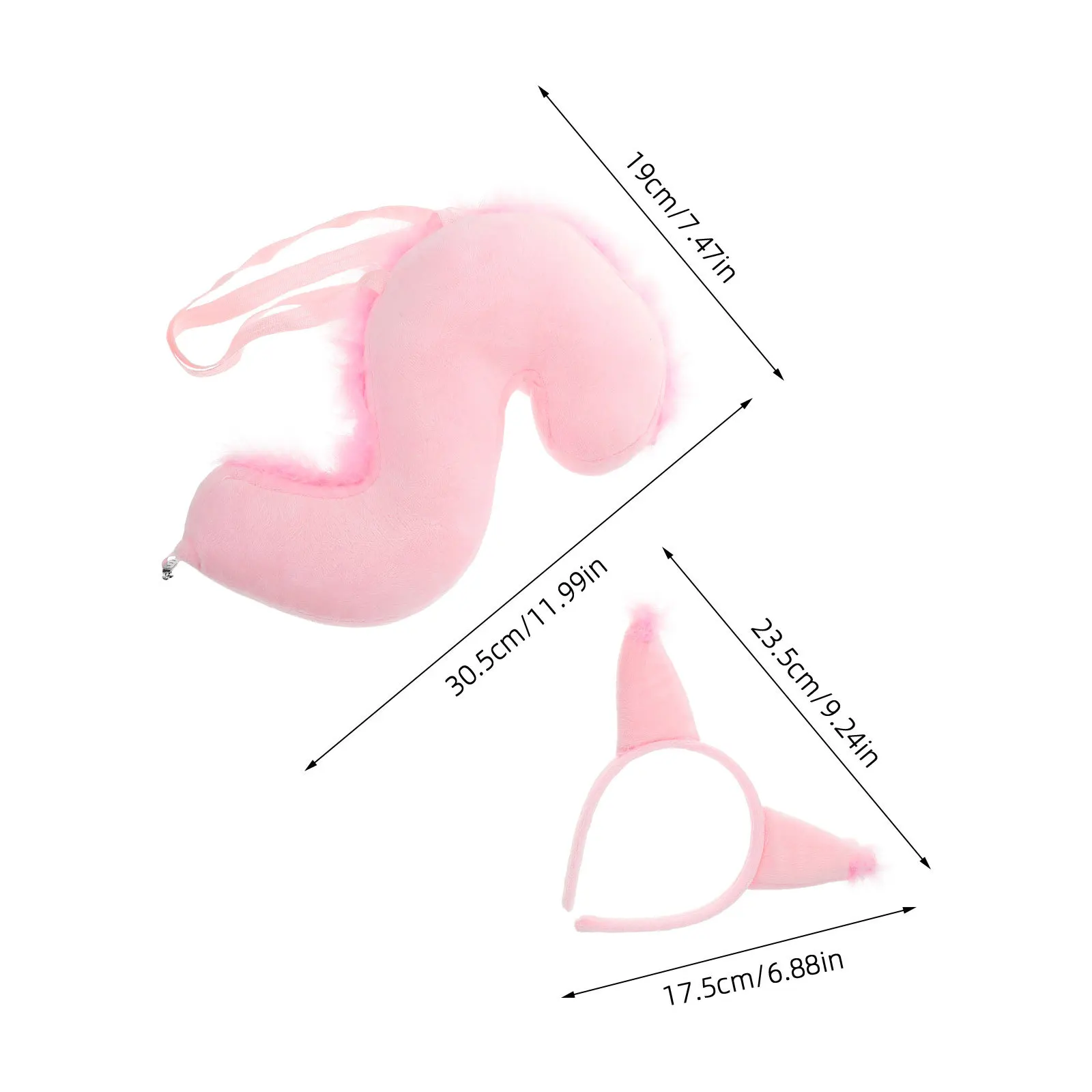Conjunto de orelhas e cauda de esquilo para cosplay de Halloween, acessórios de fantasia de animal, apresentações de festa, faixa de cabeça unissex