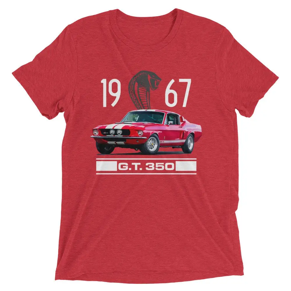 1967 Shelby GT350 Mustang Fastback Collector Car tri blend Short sleeve t shirt