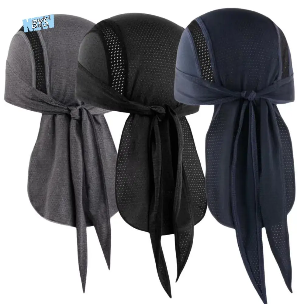 

Quick-drying Outdoor Cycling Headscarf Sweat-Absorbent Breathable Helmet Liner Pirate Hat Adjustable Fit Moisture-Wicking