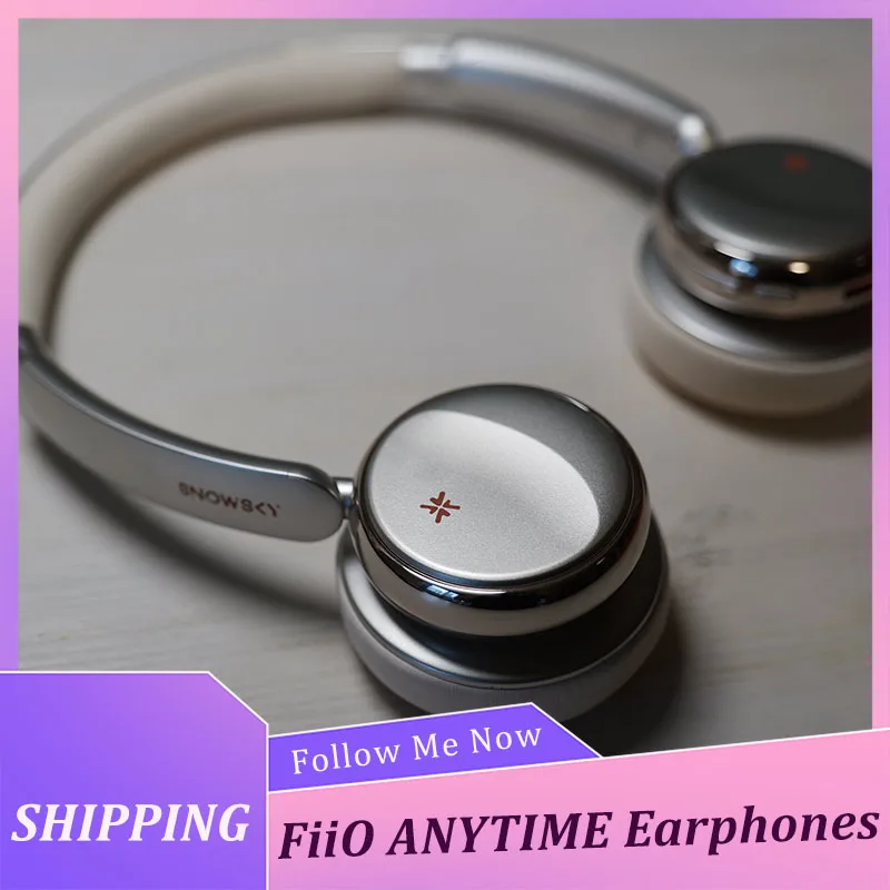

Беспроводные наушники FiiO ANYTIME Bluetooth 5.4 с шумоподавлением, Hi-Res, накладные, с микрофоном