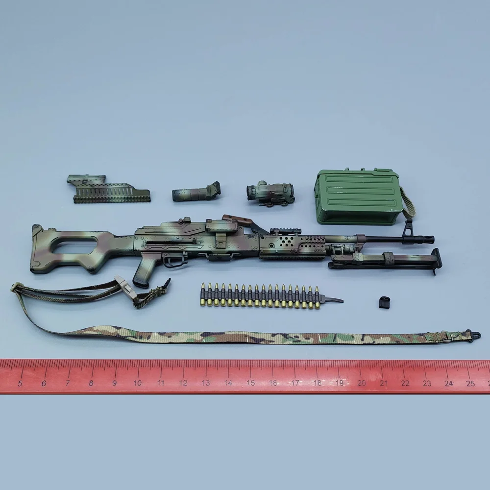 For Sale 1/6 EASY&SIMPLE ES 26075C Russian SOS Heavy Weapons Toys PKM Clips Not Real G17 Toys Model Holster For 12