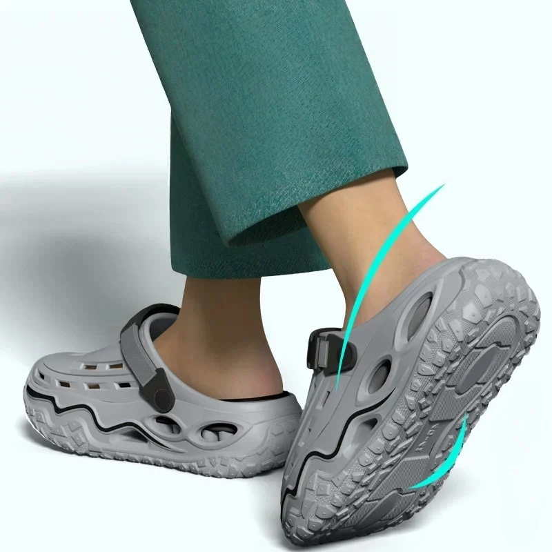 New Spring and Summer Arch-Supporting, Comfortable, Soft, Thick-Soled, Breathable Clogs for Men and Women, Suitable for Both Indoor and Outdoor Use, Fashionable and Versatile for Daily Wear image 3