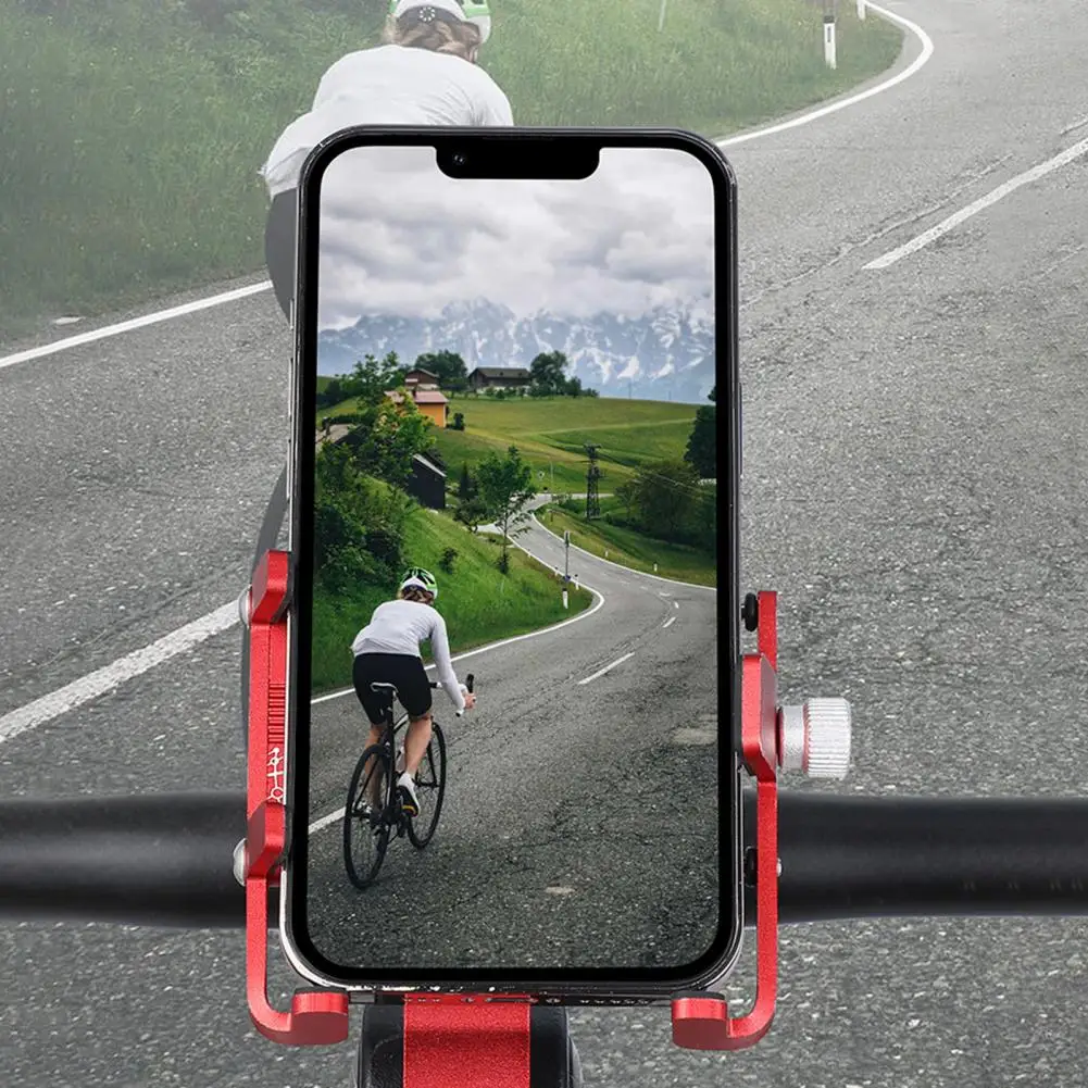 Bike Phone Holder Anti-Shake Stable Universal Bike Handlebar Cell Phone Mount Phone Bracket MTB Bike CellPhone Holder Rack